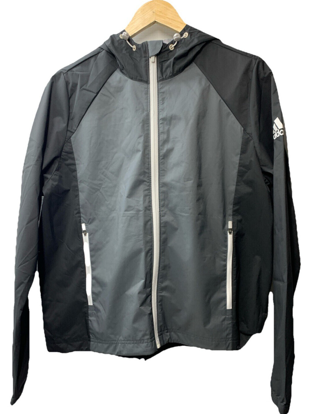 Adidas Lightweight Water Resistant Rain Provisional Jacket Size L Long Sleeve